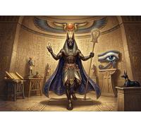 Dieu égyptien Anubis Puzzle en Bois 500 Pièces Adultes Et Enfants,Jeu Éducatif, Premium,Bois,Casse-tête,Déco Murale,Dès 14 Ans,Anti-Stress,Détente,Défi (52x38cm)
