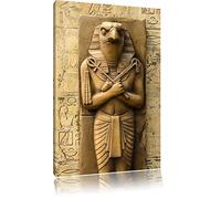 Dieu égyptien Horus Format: toile 120x80auf, XXL énormes Photos complètement encadrés par la civière, l'impression de l'image Art mural avec cadre, moins cher que peintures à l'huile et de l'image, aucune affiche ou poster