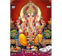 Dieu éléphant indien Diamond Painting Adulte, Diamond Painting enfant, 5D DIY Diamant Painting Kit Complet, diamond-painting Full Square Strass, Broderie Diamant Kit Home Décor Gift 30x40cm A31