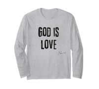 Dieu est Amour (1 Jean 4:8) Bible, Foi et Amour Manche Longue