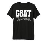 Dieu est au-Dessus de Toutes Choses, Goat, Foi chrétienne T-Shirt Haut de Gamme