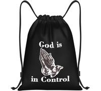 Dieu Est Aux Commandes. Les Mains De Dieu Prient. Unisexe Sac À Cordon Léger Sac À Dos À Cordon Réglable Gym Sack Pour Voyage Natation Piscine
