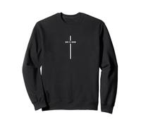 Dieu est Bon Croix - Foi chrétienne Minimaliste Sweatshirt