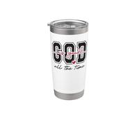Dieu est bon tout le temps avec verset biblique chrétien en forme de cœur Gobelet isotherme en acier inoxydable double paroi