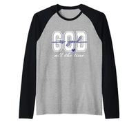 Dieu est Bon Tout Le Temps avec Verset biblique chrétien en Forme de cœur Manche Raglan