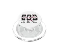 Dieu est Bon Tout Le Temps avec Verset biblique chrétien en Forme de cœur PopSockets PopGrip pour MagSafe