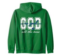 Dieu est Bon Tout Le Temps avec Verset biblique chrétien en Forme de cœur Sweat à Capuche