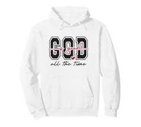 Dieu est Bon Tout Le Temps avec Verset biblique chrétien en Forme de cœur Sweat à Capuche