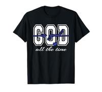 Dieu est Bon Tout Le Temps avec Verset biblique chrétien en Forme de cœur T-Shirt