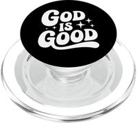 Dieu est Bon Tout Le Temps Ministre Religieux chrétien rétro PopSockets PopGrip pour MagSafe