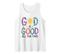 Dieu est Bon Tout Le Temps Verset biblique chrétien Jésus Faith Débardeur