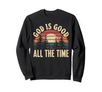 Dieu est Bon Tout Le Temps Verset biblique chrétien Jésus Faith Sweatshirt