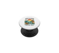 Dieu est Bon Tout Le Temps Verset biblique chrétien Mignon Plage PopSockets PopGrip Adhésif