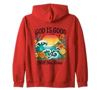 Dieu est Bon Tout Le Temps Verset biblique chrétien Mignon Plage Sweat à Capuche