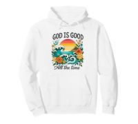 Dieu est Bon Tout Le Temps Verset biblique chrétien Mignon Plage Sweat à Capuche