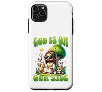 Dieu Est De Notre Côté Humour Jésus Animal Coque pour iPhone 11 Pro Max