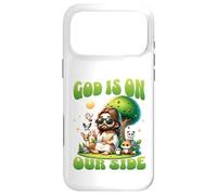 Dieu Est De Notre Côté Humour Jésus Animal Coque pour iPhone 17 Pro Max
