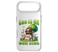 Dieu Est De Notre Côté Humour Jésus Animal Coque pour iPhone Air