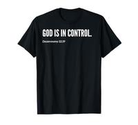 Dieu est en contrôle avec Citation chrétienne avec Verset de la Bible T-Shirt