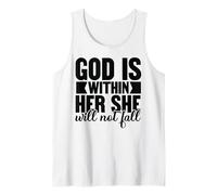 Dieu est en Elle, Christ, Dieu chrétien, Croix, Hommes et Femmes Débardeur