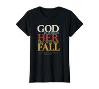 Dieu est en Elle, Elle ne tombera Pas T-Shirt Graphique avec Valeur