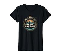 Dieu est en Elle, Elle ne tombera Pas T-Shirt Graphique avec Valeur