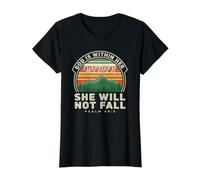Dieu est en Elle, Elle ne tombera Pas T-Shirt Graphique avec Valeur