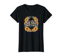 Dieu est en Elle, Elle ne tombera Pas T-Shirt Graphique avec Valeur