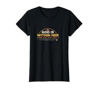 Dieu est en Elle, Elle ne tombera Pas T-Shirt Graphique avec Valeur