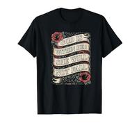 Dieu est en Elle, Elle ne tombera Pas T-Shirt Graphique avec Valeur, Homme, Noir, S
