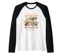 Dieu est Grand : Les Chats sont Bons et Les Gens sont Fous Manche Raglan