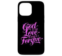 Dieu est l'amour dans lequel Je pardonne, la Bible, Le Pardon, Le repentir Coque pour iPhone 13 Pro Max
