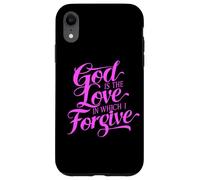 Dieu est l'amour dans lequel Je pardonne, la Bible, Le Pardon, Le repentir Coque pour iPhone XR