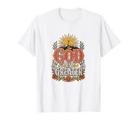 Dieu est Le Plus Grand chrétien Croix de Foi de Montagne T-Shirt