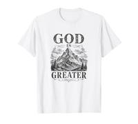 Dieu est Le Plus Grand Randonneur chrétien en Montagne T-Shirt