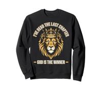 Dieu est Le vainqueur - Motif Lion chrétien Audacieux de Judah Sweatshirt