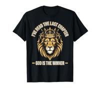 Dieu est Le vainqueur - Motif Lion chrétien Audacieux de Judah T-Shirt
