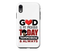 Dieu est Mon pourvoyeur, Aujourd'hui et Demain, Toujours Jésus chrétien. Coque pour iPhone XR