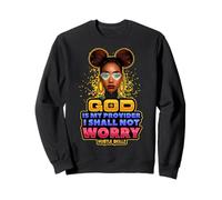 Dieu est Mon pourvoyeur, Je ne m'inquiéterai Pas. Melanin Queen Business Sweatshirt