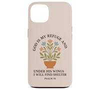 Dieu est Mon Refuge et sous Ses Ailes Je trouverai Un abri Coque pour iPhone 13