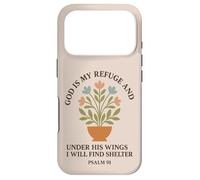 Dieu est Mon Refuge et sous Ses Ailes Je trouverai Un abri Coque pour iPhone 17 Pro