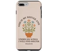 Dieu est Mon Refuge et sous Ses Ailes Je trouverai Un abri Coque pour iPhone 7 Plus/8 Plus