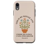 Dieu est Mon Refuge et sous Ses Ailes Je trouverai Un abri Coque pour iPhone XR