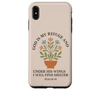 Dieu est Mon Refuge et sous Ses Ailes Je trouverai Un abri Coque pour iPhone XS Max