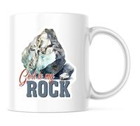 Dieu Est Mon Rocher Mug Avec Anse Tasse Modernes Tasses À Thé Pour Chocolat Chaud Lait Travail 330Ml