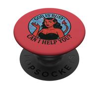 Dieu est occupé, Puis-Je t'aider ? Devil Woman Art Demon Girl PopSockets PopGrip Adhésif