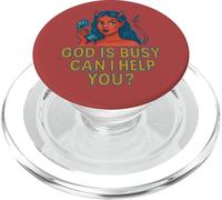 Dieu est occupé, Puis-Je t'aider ? Devil Woman Art Demon Girl PopSockets PopGrip pour MagSafe