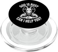 Dieu est occupé ! Puis-Je Vous Aider ? Satan Athée Gothique Sataniste PopSockets PopGrip pour MagSafe