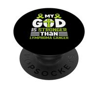Dieu est Plus Fort Que Le Cancer du lymphome! Sensibilisation au lymphome PopSockets PopGrip Adhésif