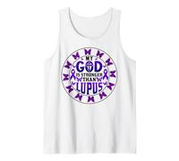 Dieu est Plus Fort Que Le Lupus ! SLE Lupus Guerrier Lupus Débardeur